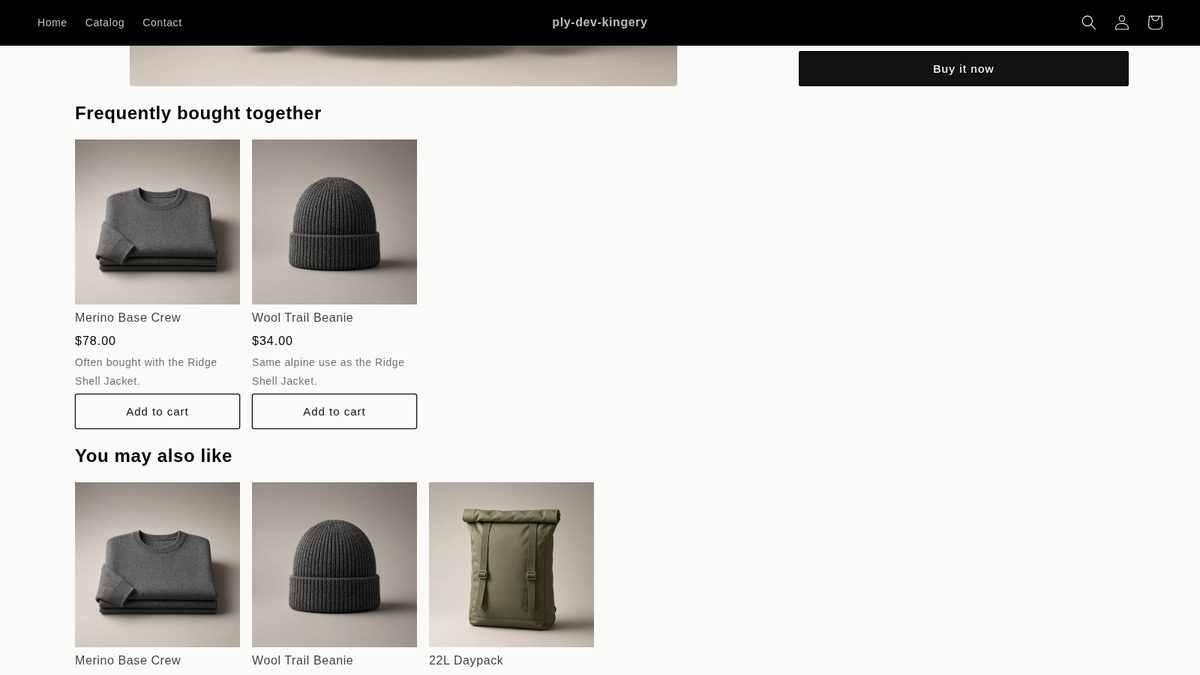 Frequently bought together block in a Shopify store