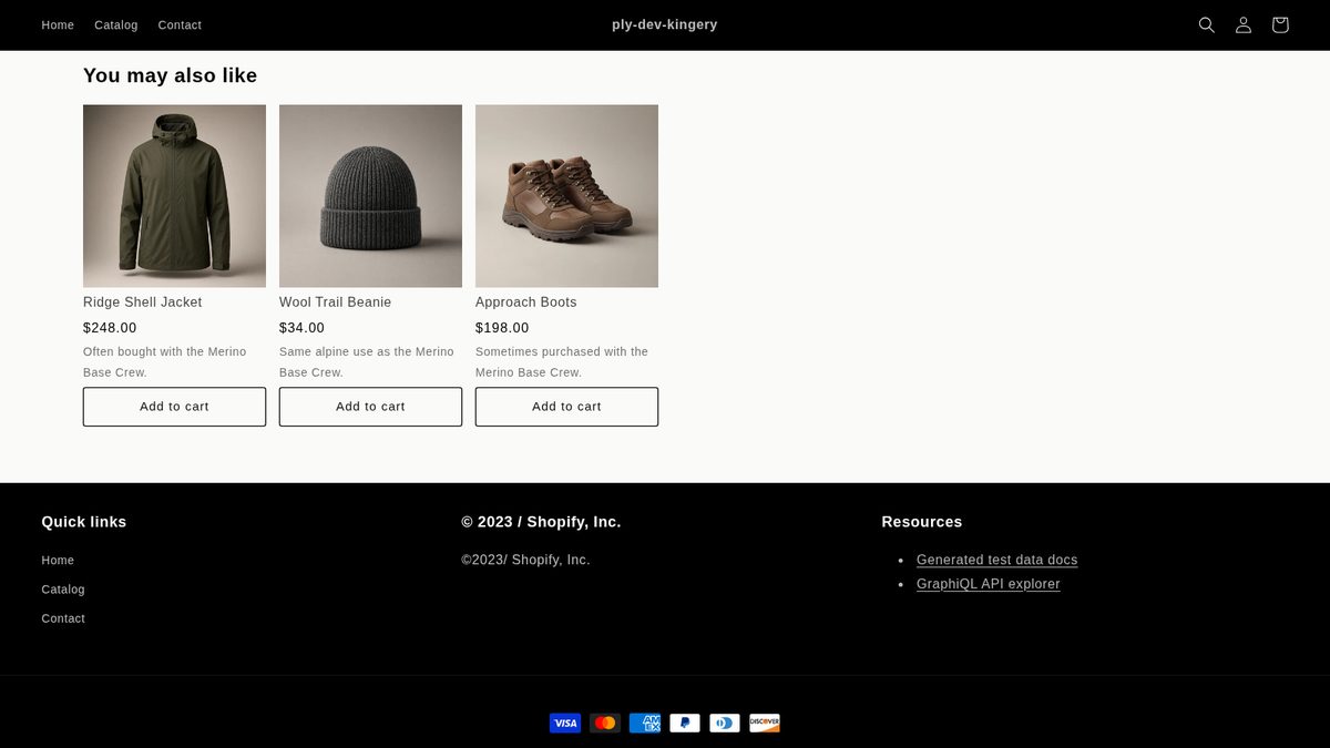 You may also like block in a Shopify store